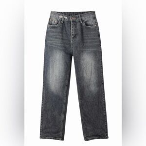 Handmade Dark Wash Straight Leg Jeans | 28x28 | Vintage Style Denim